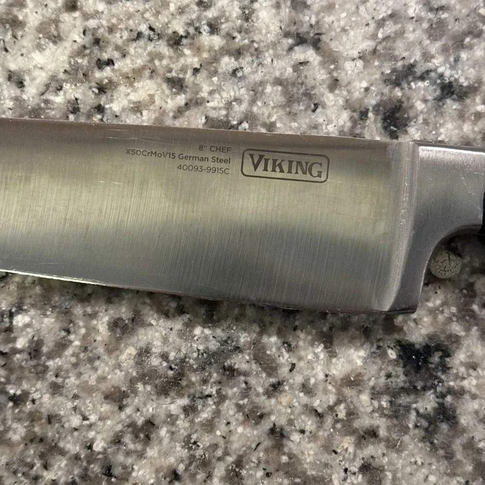 Viking Professional 9-Piece Knife German Steel Cutlery Set Kitchen Chef Santoku